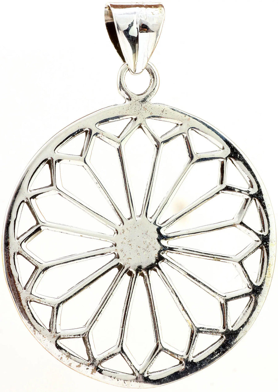 Sterling Silver Lattice Work Pendant