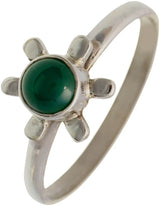 Green Onyx Sterling Silver Ring