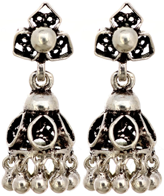 Umbrella Chandelier Sterling Silver Necklace