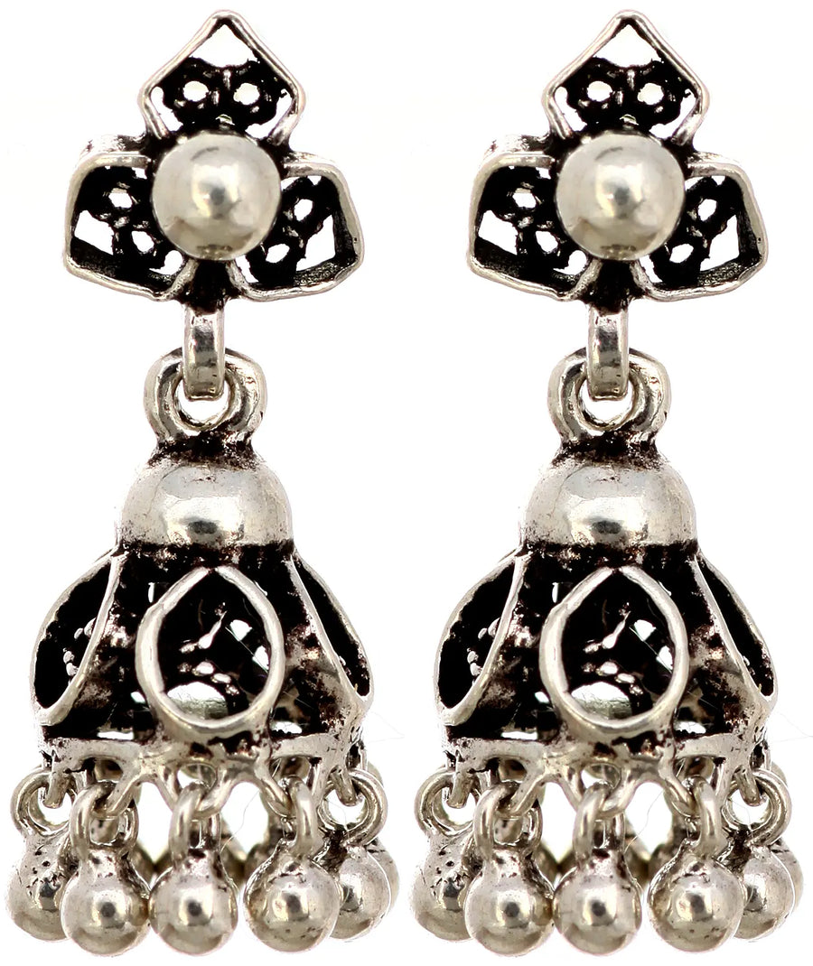 Umbrella Chandelier Sterling Silver Necklace
