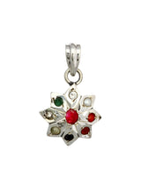 Navaratna Sterling Silver Pendant