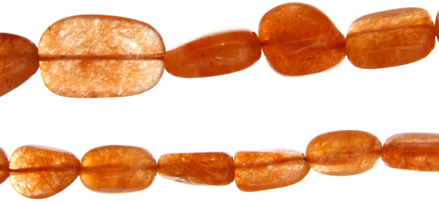 Cherry Quartz Plain Nugget Necklace
