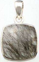 Tourmalinated Quartz Sterling Silver Pendant