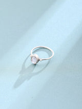 Turquoise Coral and Rainbow Moonstone Sterling Silver Ring