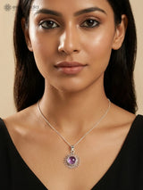 Sterling Silver Filigree Gemstone Pendant in Multiple Stones
