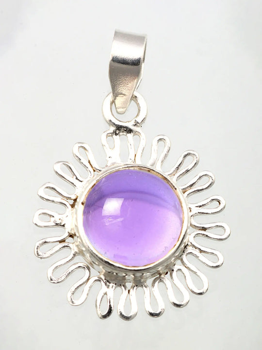 Sterling Silver Filigree Gemstone Pendant in Multiple Stones