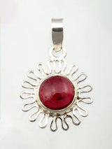 Sterling Silver Filigree Gemstone Pendant in Multiple Stones