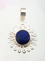 Sterling Silver Filigree Gemstone Pendant in Multiple Stones