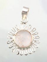 Sterling Silver Filigree Gemstone Pendant in Multiple Stones