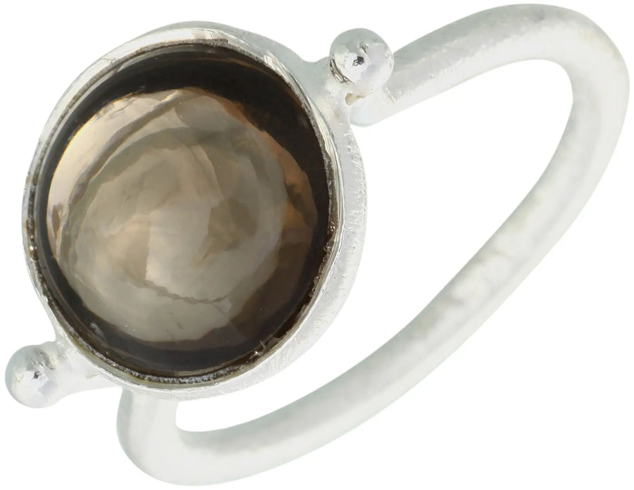 Smoky Quartz Sterling Silver Ring