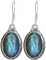 Labradorite Sterling Silver Earrings