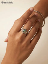 Rainbow Moonstone and Labradorite Sterling Silver Ring