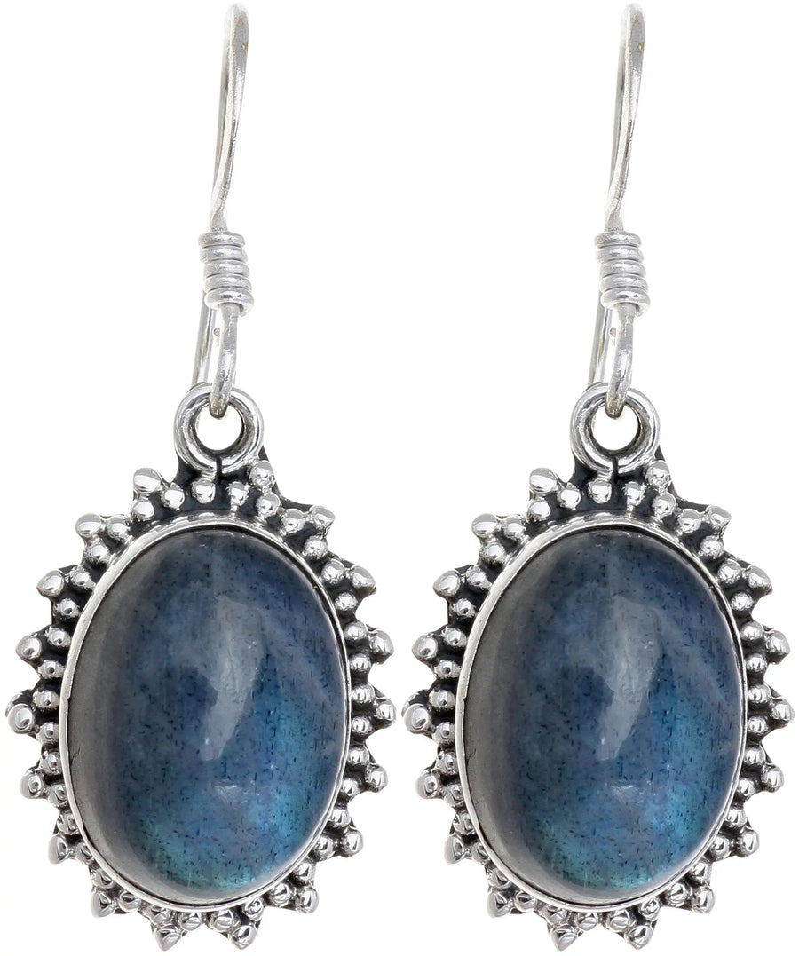 Labradorite Sterling Silver Earrings