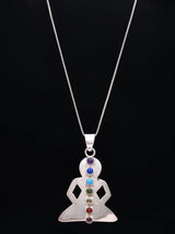 Kundalini Chakra Gemstone Sterling Silver Pendant