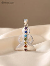 Kundalini Chakra Gemstone Sterling Silver Pendant
