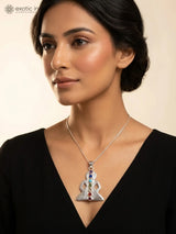 Kundalini Chakra Gemstone Sterling Silver Pendant