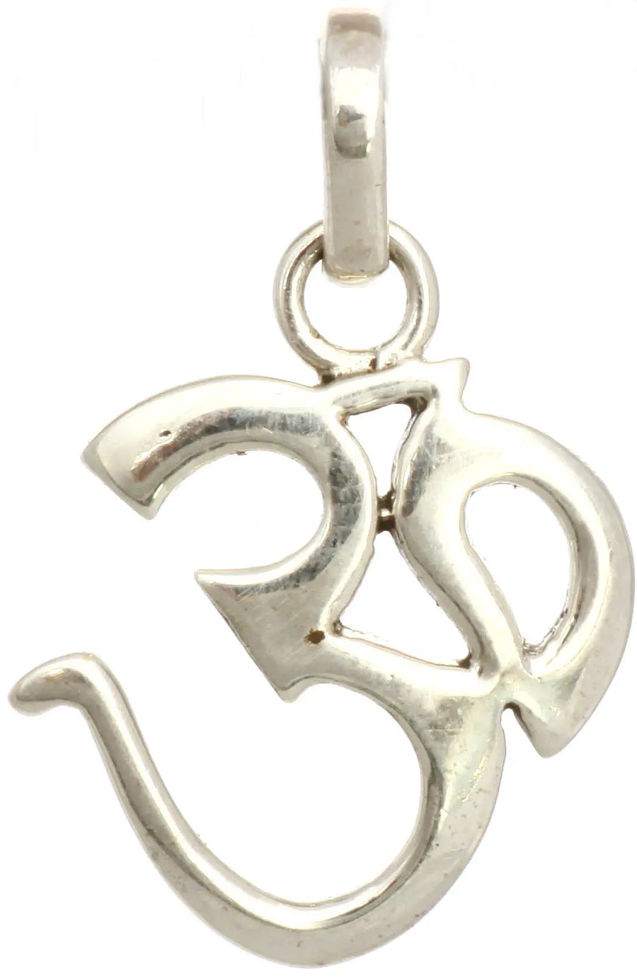 Om Sterling Silver Pendant with Oxidised Finish