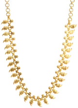 Gilded Sterling Silver Botanical Leaf Necklace