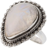 Rainbow Moonstone Sterling Silver Ring
