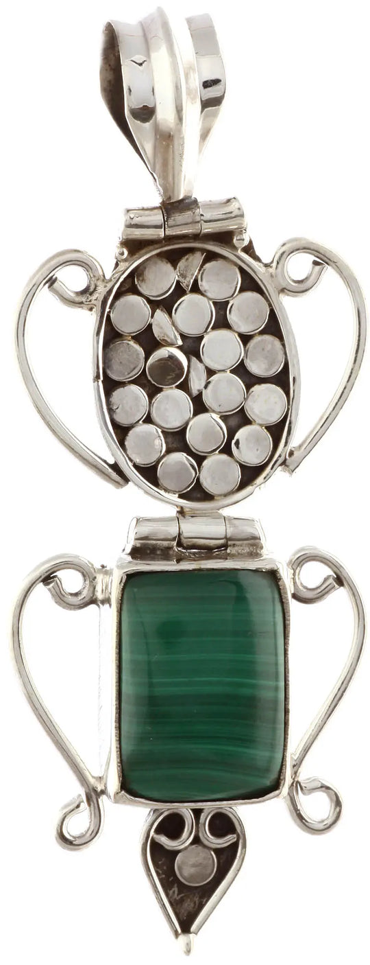 Malachite Sterling Silver Pendant