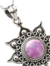 Sterling Silver Sun Motif Pendant with Gemstone Options