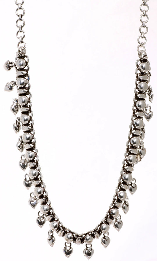 Adjustable Valentine Sterling Silver Choker Necklace
