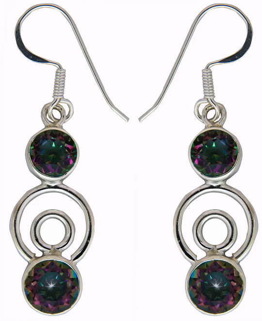 Mystic Topaz Sterling Silver Earrings