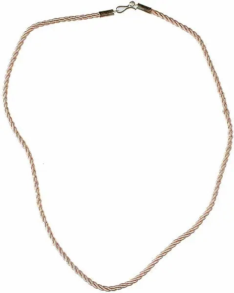 Sterling Silver Closure Knotted Cord Pendant Chain