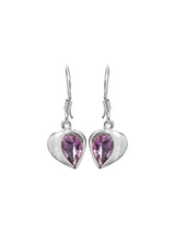Faceted Gemstone Sterling Silver Earrings in Choice of Stone