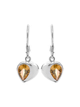 Faceted Gemstone Sterling Silver Earrings in Choice of Stone