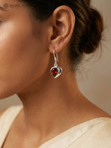 Faceted Gemstone Sterling Silver Earrings in Choice of Stone