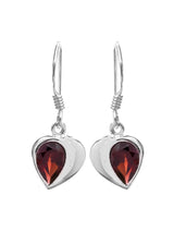 Faceted Gemstone Sterling Silver Earrings in Choice of Stone