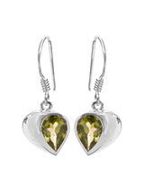 Faceted Gemstone Sterling Silver Earrings in Choice of Stone