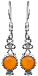 Carnelian Sterling Silver Earrings