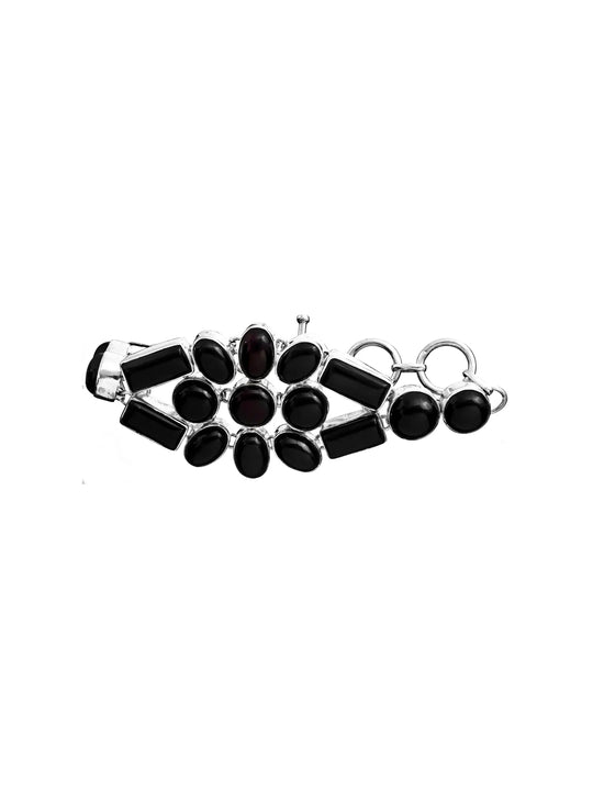 Black Onyx Sterling Silver Bracelet