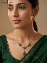 Tiger's Eye and Labradorite Sterling Silver Necklace