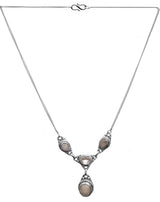 Tiger's Eye and Labradorite Sterling Silver Necklace