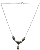 Tiger's Eye and Labradorite Sterling Silver Necklace