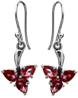 Peridot and Cubic Zirconia Faceted Sterling Silver Earrings