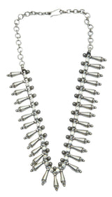 Banana Bud Pendant Sterling Silver Choker Necklace
