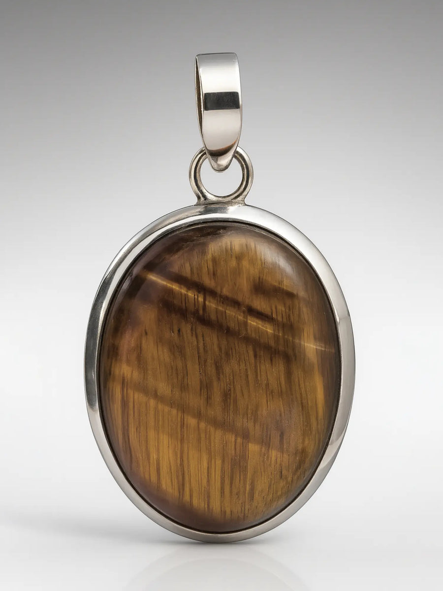 Tiger Eye Sterling Silver Pendant