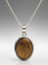 Tiger Eye Sterling Silver Pendant