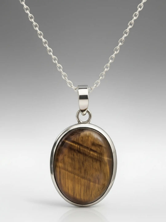 Tiger Eye Sterling Silver Pendant