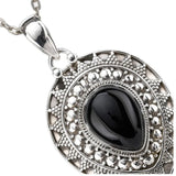 Black Onyx Sterling Silver Pendant