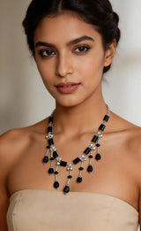 Black Onyx Sterling Silver Necklace