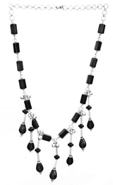Black Onyx Sterling Silver Necklace