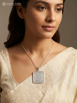 Shri Yantra Double Sided Sterling Silver Pendant