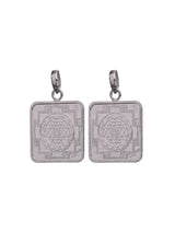 Shri Yantra Double Sided Sterling Silver Pendant