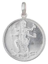 Goddess Kali Double-Sided Pendant with Sacred Yantra Reverse