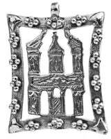 Minaret Motif Sterling Silver Pendant